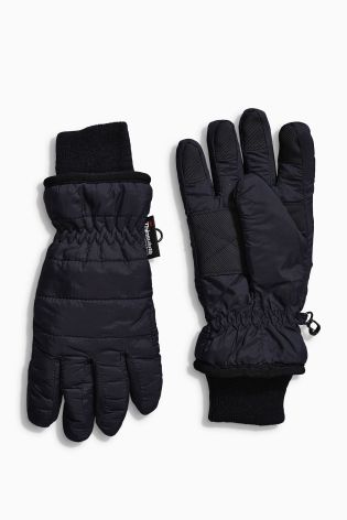 Black Ski Gloves (Older Boys)